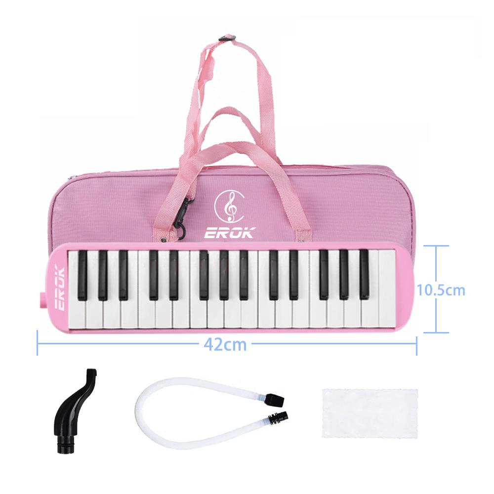 32 Keys Melodica Mini Piano Keyboard Musical Instrument Mouth Organ Children Gift With Portable Bag Mouthpiece Accessories