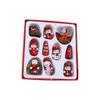 Hölzerne Puppe Weihnachtsdekoration Schneemann Weihnachtlicher Hängeanhänger Weihnachtsbaumschmuck für Heimdekoration 55KF
