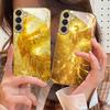 The golden red phoenix For Samsung Galaxy S20 FE S21 S22 S23 Plus S24 Ultra 25Ultra S21+ S9+ S22Plus Golden glass phone case