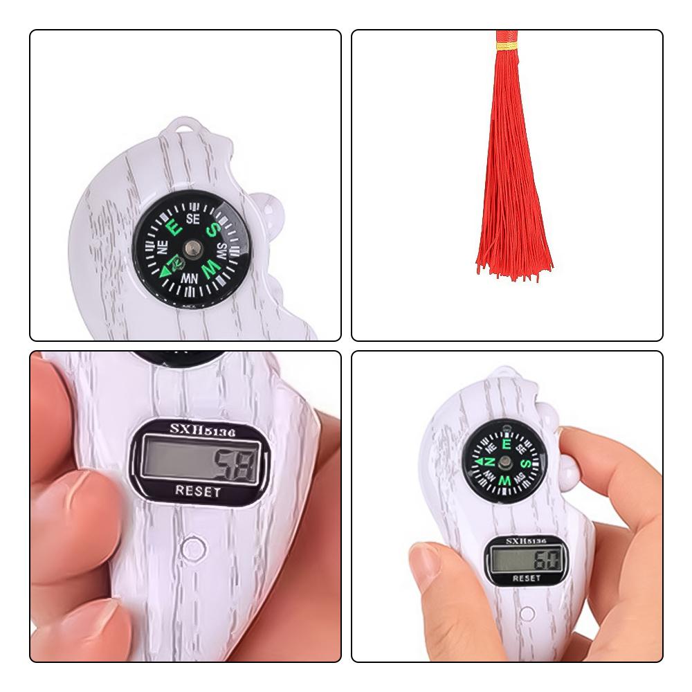 Elektronischer Digitaler Zählwerk Zähler mit Kompass Quaste Finger Spielzeug Manuelle Reset Entspannungs Werkzeug LCD Register