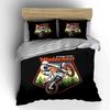 Motocross Adventure Gear Trio Set  Kid'S And Adults' Bedroom Decor, Exquisite Three-Piece Bedding Set Gift