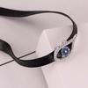 Korean Eyecatching Style Demon Eye Choker Necklace For Women Modern
