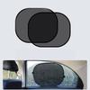 UV Protections Car Sunshades for Baby Child Pet Side Window Sun Blocking Mesh Cover Sunguards Easy Installation, 2 Pack