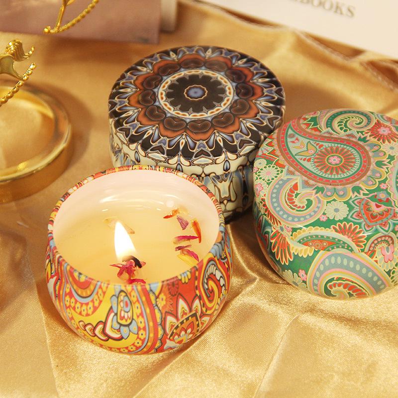 DIY Dried Flower Soy Wax Candle - Romantic Aromatherapy Souvenir