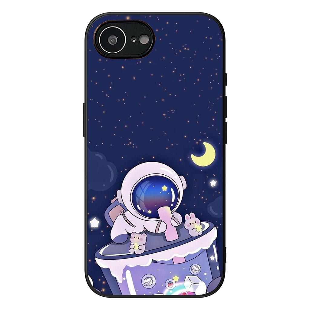 Sky Art Astronaut Moon Case for Motorola Moto G04 G13 G14 G22 G23 G20 G32 G34 G35 G64 G82 G84 G53 G60 G72 E14 E15 E13 E22 E20