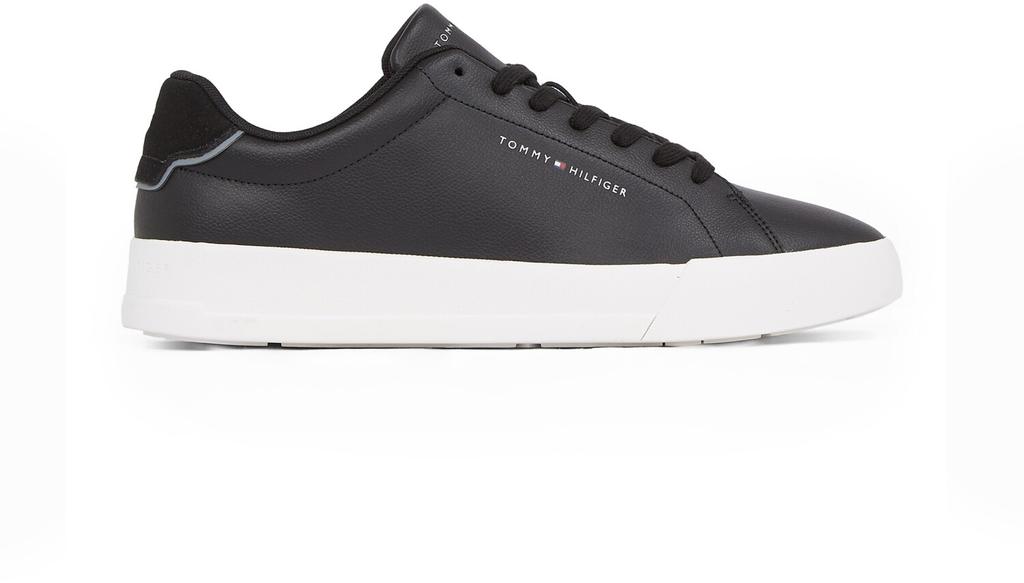 Sneakers Tommy Hilfiger TH Court LTH Detail Ess Court Ess Sneaker Black White