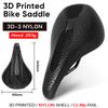 BUCKLOS 3D Printed Bicycle Seat Cushion Carbon Fiber Bike Saddle 143mm 155mm Bike Cushion Road MTB Triathlon Seat Nylon