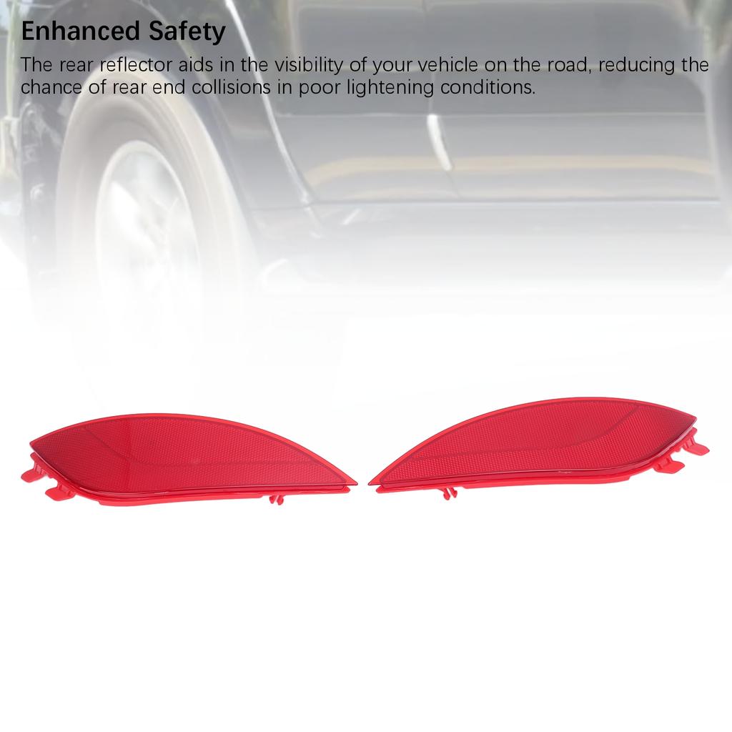 1 Pair Rear Bumper Reflector 924062S100 Stylish Look Enhanced Safety Reflector Marker Trim for Tucson 2010 To 2015