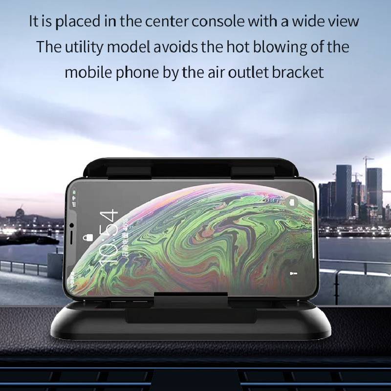 Universal Car Phone Holder With Abs Silicone Material For Car Dashboard Use