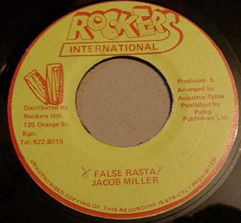 7inch Record JACOB MILLER - False Rasta NONE Rockers Interna Jamaica Reggae, Ska & Dub Used