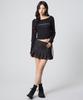 Unknown Planet Pleated Mini Skirt Indigo