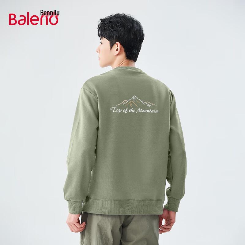 

Baleno Men s Loose Fit Round Neck Sweatshirt with Mountain Graphic 5XL