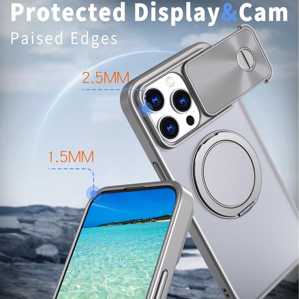 New for Apple 15 ProMax Pivot Phone Case Lens Pop-up Cover for IPhone 15 Gear Rotating Bracket