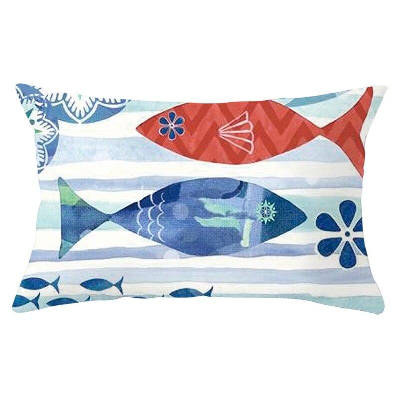 marine blue throw pillows