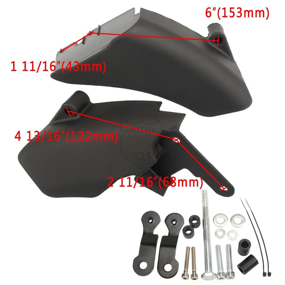 Motorcycle Air Heat Deflector Mid Frame Trim Saddle Heat Shield Cover for Harley Dyna 2006 Later Street Bob Wide Glide 2006-2017