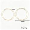 2026 New Double Circles Women's Hanging Earrings Gold Color Metal Hollow Round Dangle Earrings Punk Personality Ear Jewelry