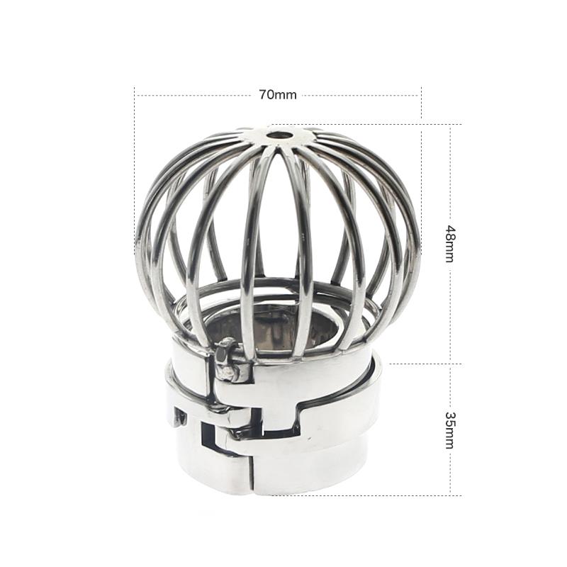 Edelstahl Dick Stealth Lock Schwerer Hodensack Anhänger Ball Stretcher Hodensack Hoden Keuschheitsschloss Cock Cage Ring Penisring