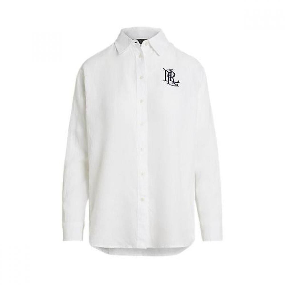 Lauren Ralph Lauren Relaxed Fit Linen Shirt Wmlrshts6820539100 XS