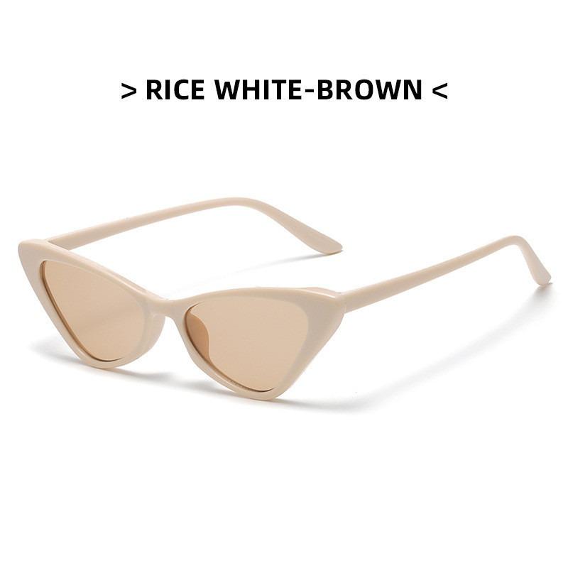 7pcs Fashion PC Hiphop Cat Eye Sunglasses Wiper Shades Aesthetic for Women Eyewear Clout Glasses