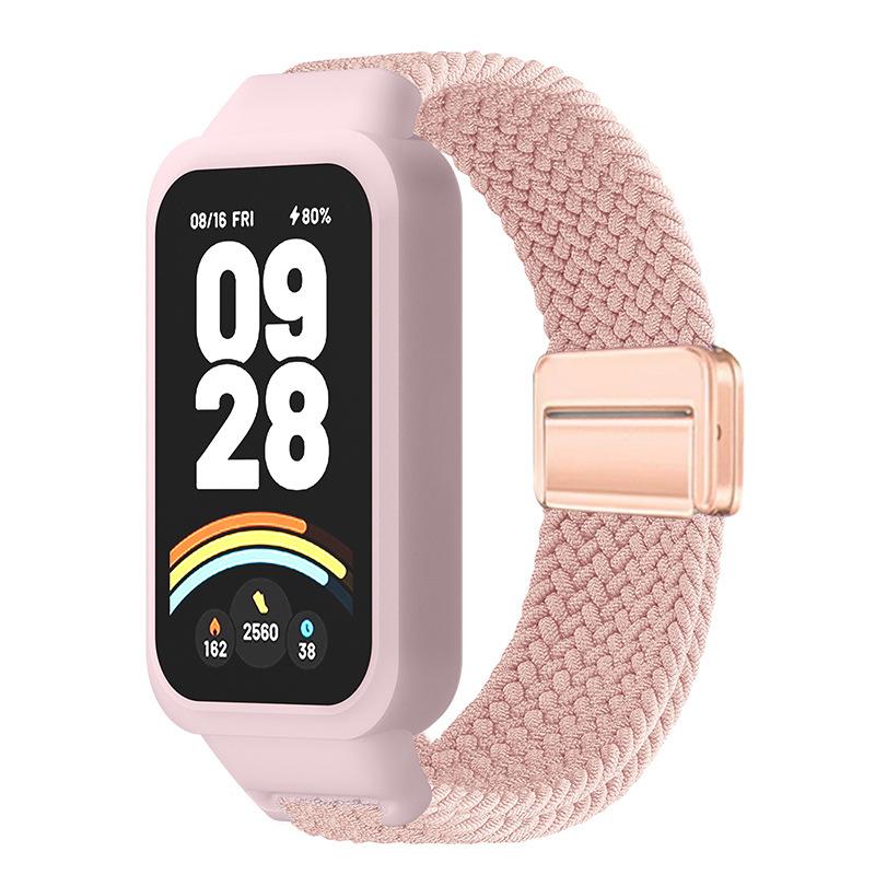 

Чохол для ПК+Ремінець для mi band 9 8 активні аксесуари спортивний Нейлоновий браслет correa+Захисний бампер корпус Чохол для Redmi band 3 2 For Redmi band 2