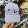 Cotton Letter Baseball Cap Embroidery Snapback Cap Fashion Cat Peaked Cap  Teenagers