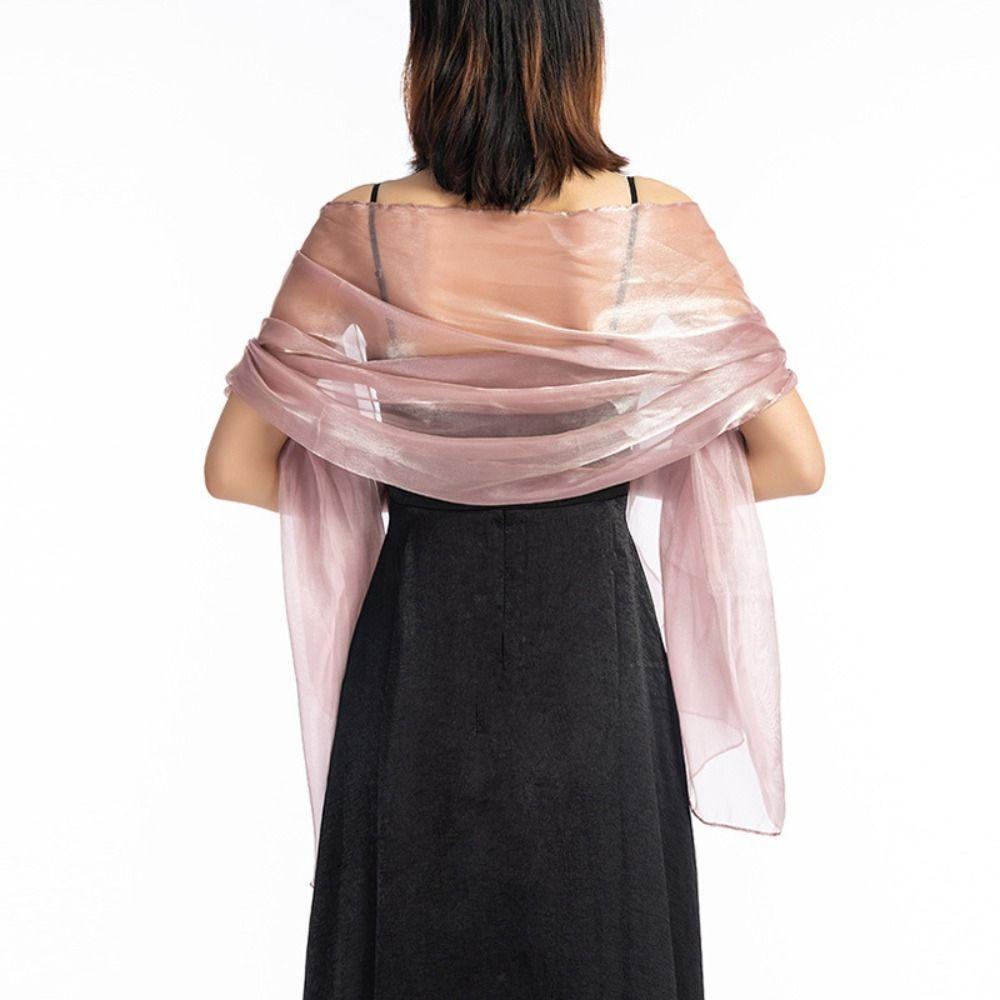 Silky Shawl Wedding Shawl Elegant Party Capes Decoration Scarf Retro Women Shawls Wraps Bridesmaid