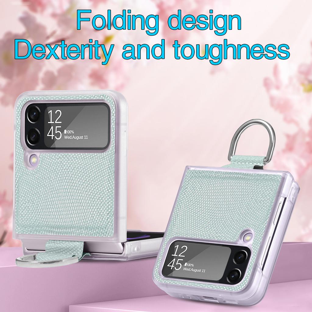 Anti -Scratch Ring Holder Fashion Case For Samsung Galaxy Z Flip4 Flip 4 5g Flip3 Flip 3 Protective Cover For Samsung Z Flip 4