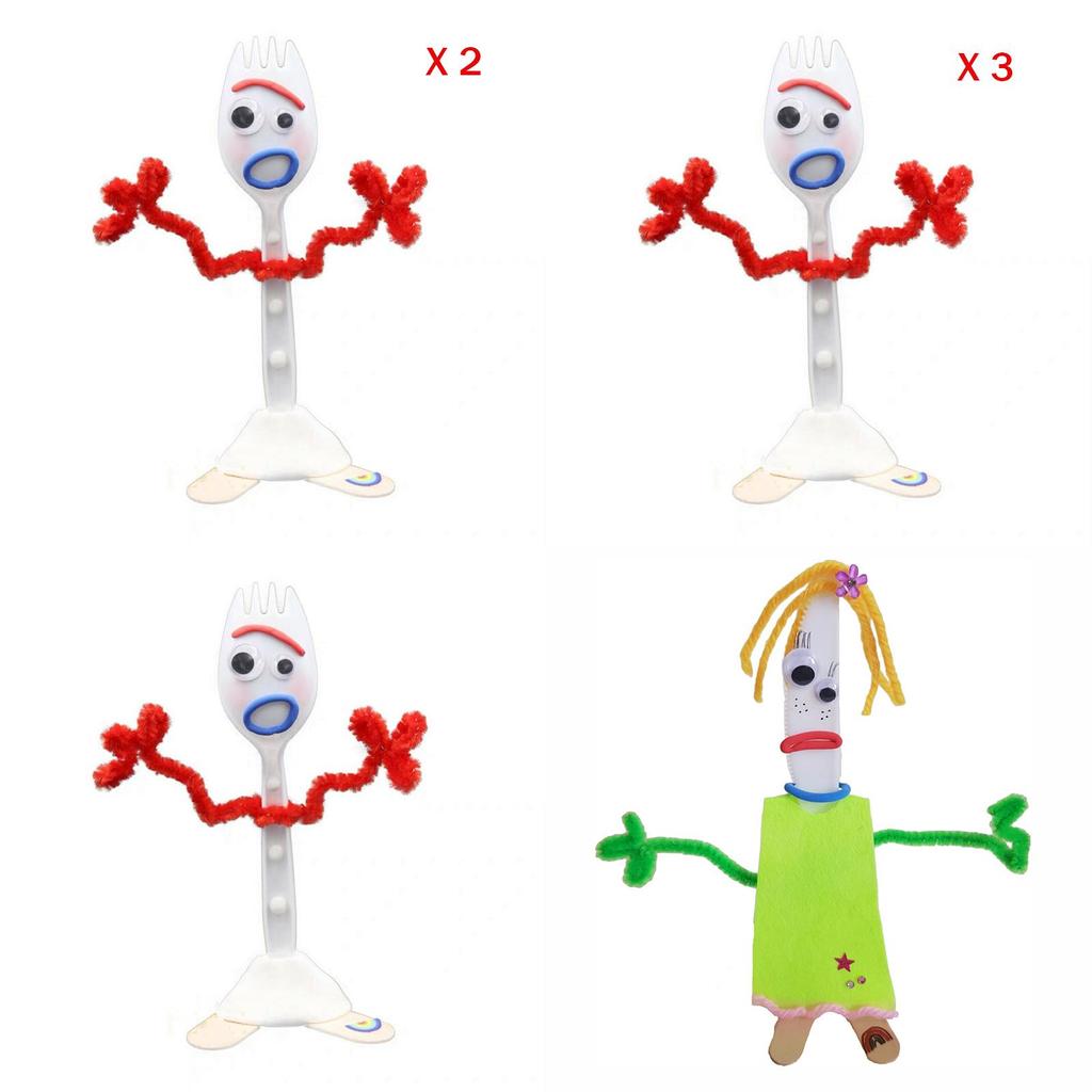 Toy Story 4 Creativity Make Your Own Forky And Knife Diy Kit For Endless Fun