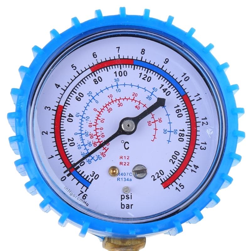 220PSI  500PSI Professional Air Conditioning Refrigerant Recharge Pressure Gauge Manometer