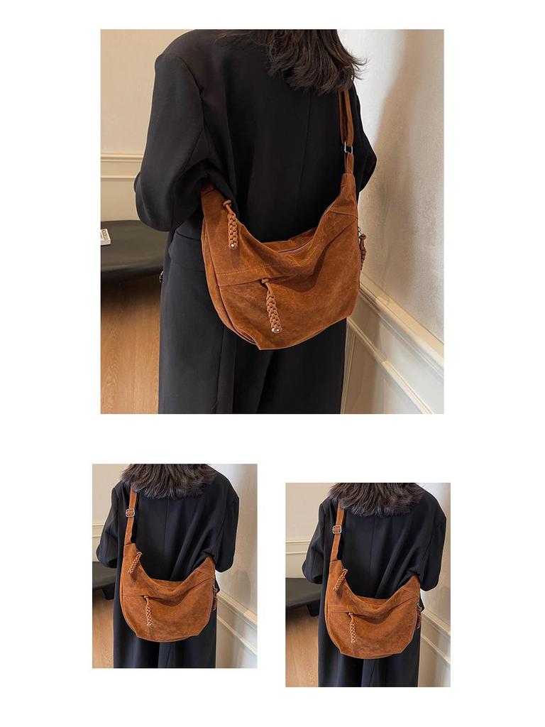 Autumn & Winter Korean Style Versatile Tote Bag - Trendy Large Capacity Dumpling Crossbody Shoulder Bag