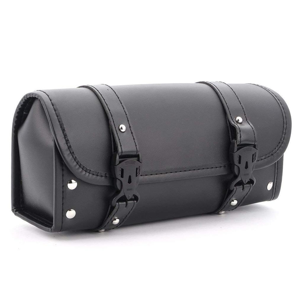 Motorrad Werkzeug Tasche Satteltaschen PU Leder Lagerung Werkzeug Tasche Schwarz