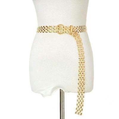 European and American Jewelry Fashion New Women's Metal Belt Women's Casual Versatile Hollow Decorative Waist Chain