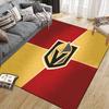 Vegas Golden Knights Flanellmuster Quadratischer Teppich, Läufer, Teppich für Wohnzimmer Schlafzimmer Sofa Spielzimmer Dekor, Rutschfeste Fußmatte