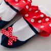 Søte småbarn babysokker Dots Princess Lace bomullssokker