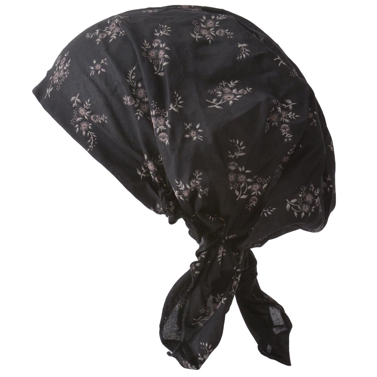 

CHARM Хлопковый Тонкий и Легкий Шапка-Тюрбан Стильный Большие Размеры Доступны в Узорах 100% [Свободный Размер/Цветочный Черный]