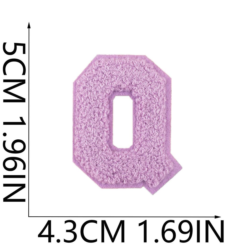 Mehrfarbiger A-Z Buchstaben Stickerei Stoffaufkleber 5cm Farbe 26 Englische Buchstaben Stickerei Aufkleber Kleidung Dekoration Patch Aufkleber