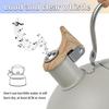 2.5L Stainless Steel Kettle Whistling Teapots Stove Top Rustproof Water Pots Induction Cooker Gas Safe Boil Water Tea and Milk