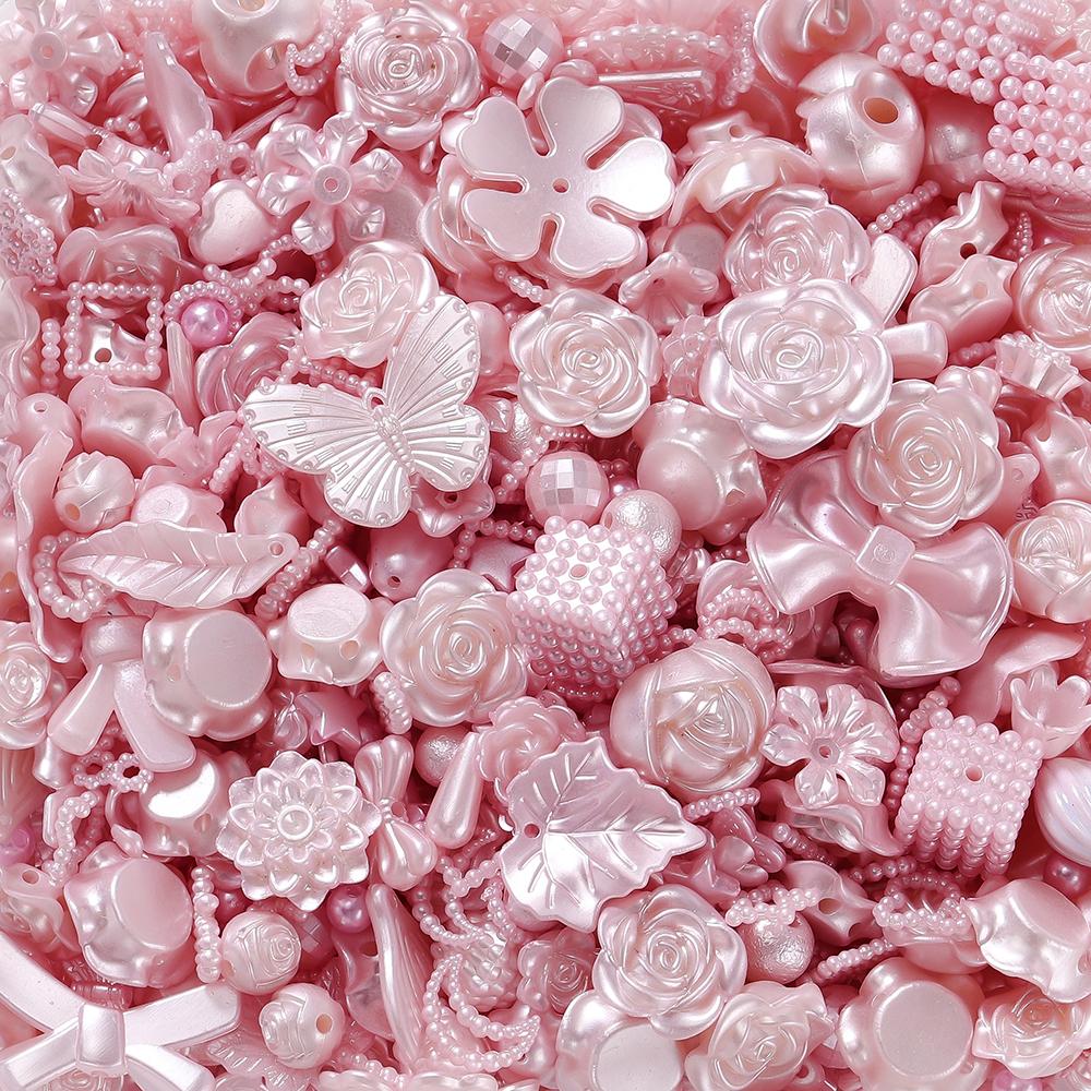 30g Colorful Mixed Butterfly Shell Acrylic Bead Loose Spacer Beads for DIY Necklace Bracelets Jewelry Making Accessories