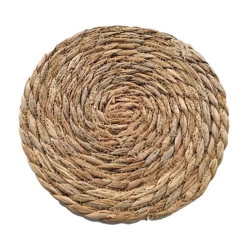 Sousplats de Rattan Tecidos à Mão - Sousplats Naturais Resistentes ao Calor para Jantar, Cozinha, Casamento e Decoração de Casa, Tecidos Eco-Friendly