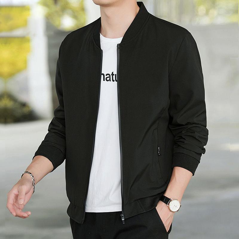 Autumn Coat Men s Spring and Autumn New Men s Korean Style Trendy Autumn and Winter Tops Loose and Easy To Wear Casual Jackets M