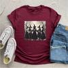 Vintage Girls Will Be Girls Witch Shirt Funny Witch Shirts Tees Halloween Women Clothes Witchy Vibes Graphic T Shirts