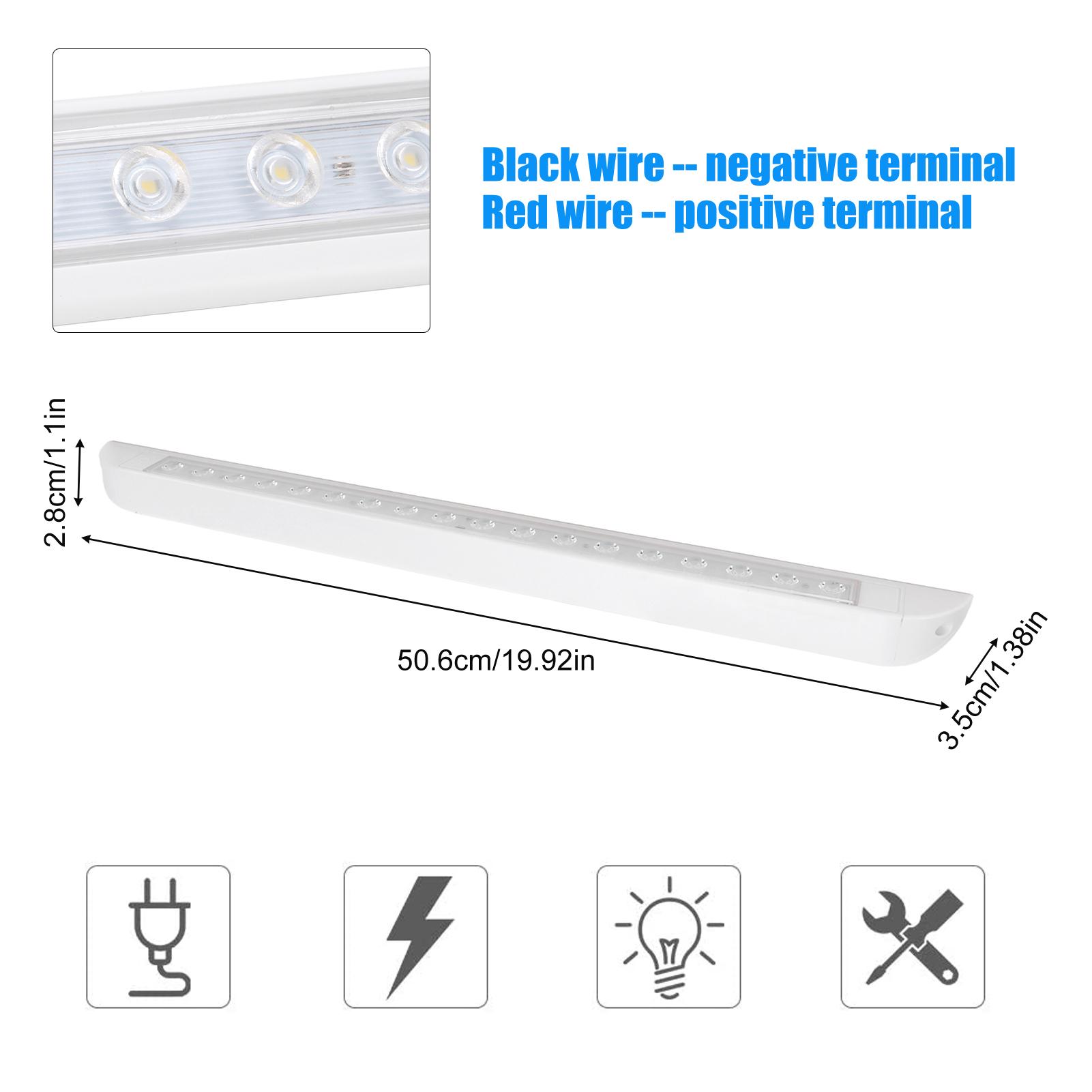 

Светодиодная полоса для освещения салона с сенсорным управлением 12В 6Вт 6000K 1000Лм для автодомов, кемперов, прицепов