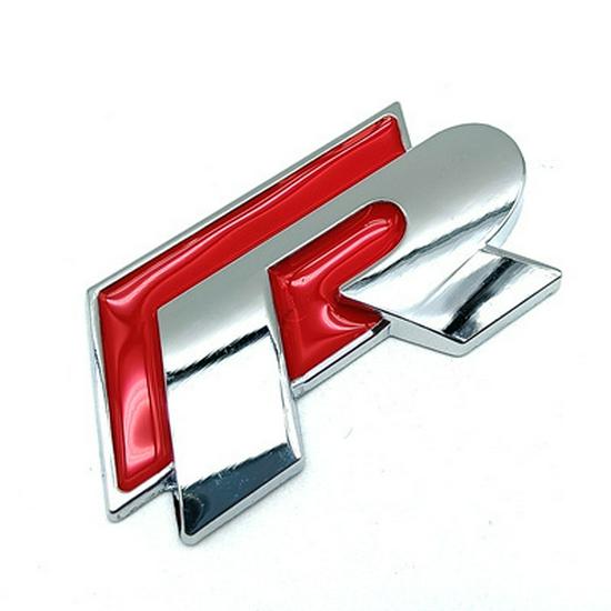 R Logo 3D Stereo Sportaufkleber für Golf 6/Magotan/Sagitar Autos