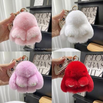 Cute Plush Bunny Keychain: Pretend Dead Rabbit Doll Pendant – Perfect Mini Gift for Students & Fans