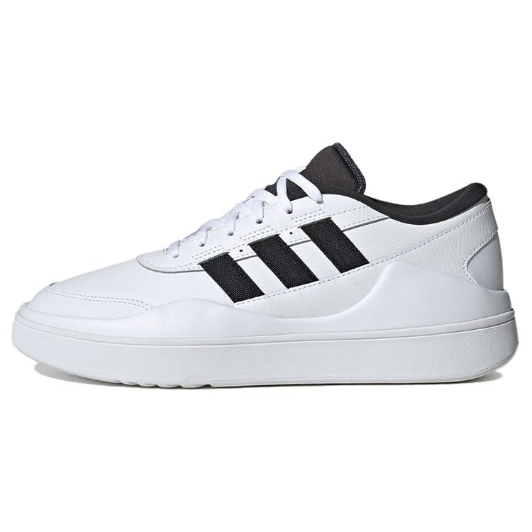 Adidas Osade Leather Classic Logo Comfortable Sports Non-Slip Low-Top Lifestyle Shoes Unisex sneaker White Black IG7316