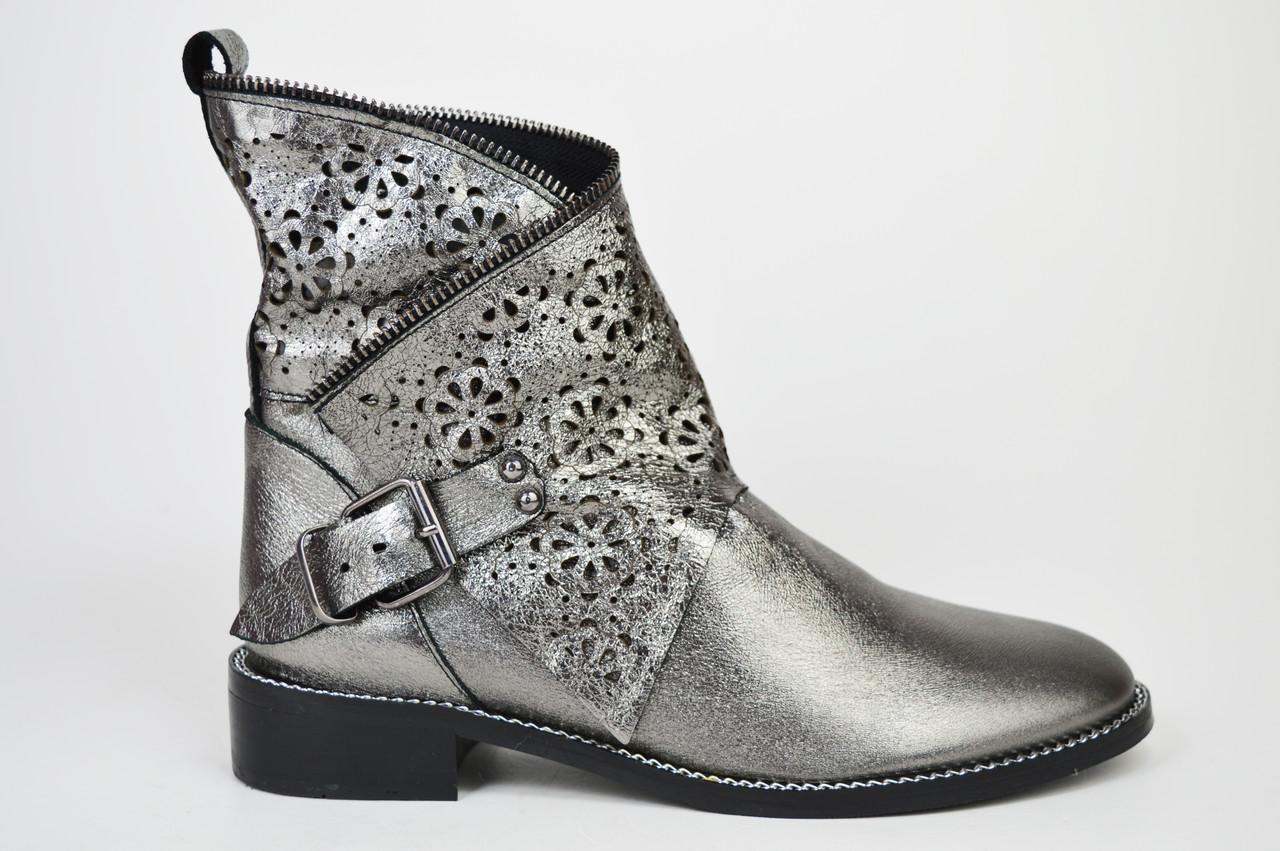 

Черевики демісезонні Guero 0091134 36 Платина шкіра 36 платиновий