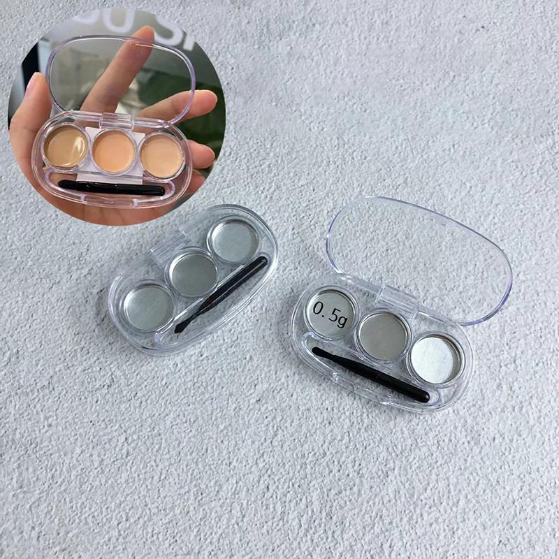 3 In1 Makeup Aluminum Palette Lipstick Concealer Eyeshadow Makeup Organizer Subpackage Tray Dispensing Diy Tool Beauty Container