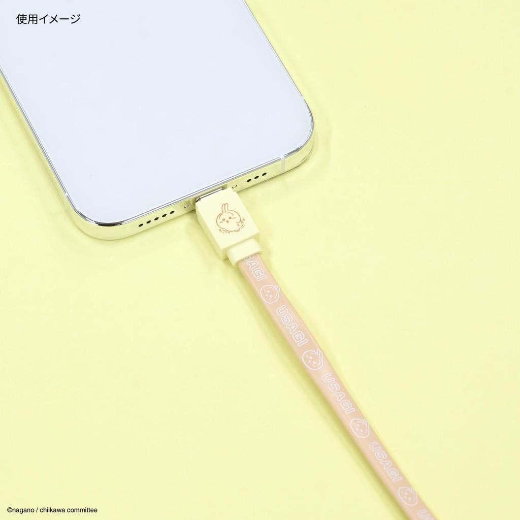 Gourmandies Chiikawa PD60W Compatible USB 2.0 Type-C Cable, Rabbit Design, CK-43C