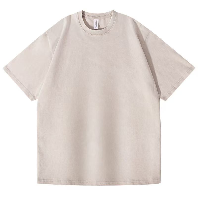 Men Short Sleeve O Neck Vintage Do Old T-shirt Pure Cotton