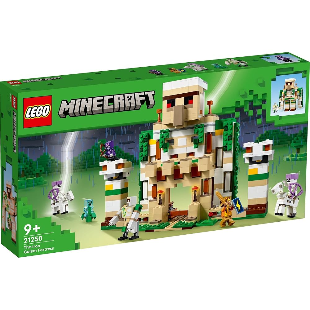 LEGO Minecraft Iron Golem Fortress Building Set 21250 Toy for Kids Ages 9-11